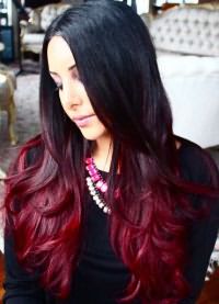 бордовый цвет волос2