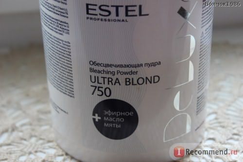 Микрогранулированная пудра для обесцвечивания Estel Ultra Blond DELUXE фото