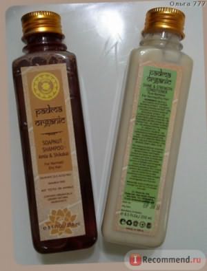 Шампунь Padma Organic Травяной на основе мыльных орехов Амла и Шикакай фото