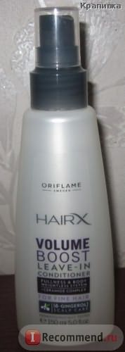 Спрей - кондиционер Oriflame «Эксперт-Максимальный объем» для тонких волос HairX Volume Boost Leave-In Conditioner фото