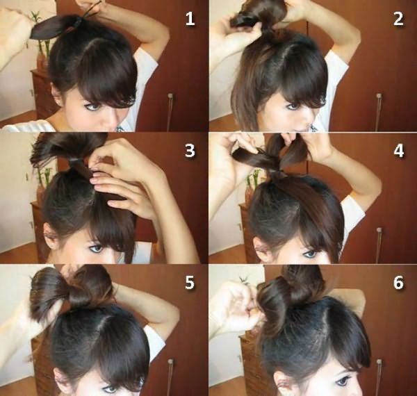 Как сделать бант из волос