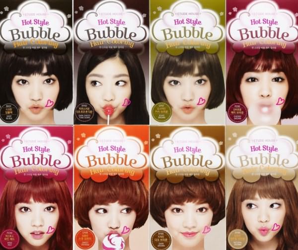 Bubble hair color