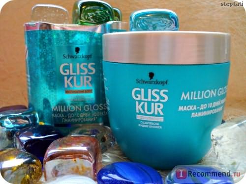 Маска для волос Gliss kur Million Gloss с эффектом ламинирования фото