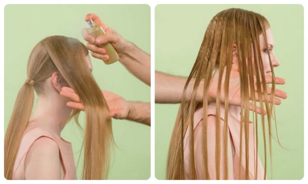 Создание кружевного узора из волос: шаг 1-2
