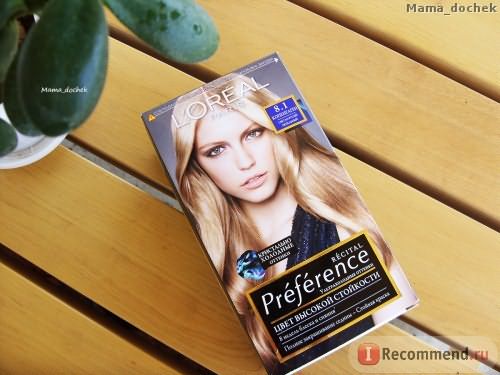 Краска для волос L'Oreal Preference оттенок 8.1 Копенгаген