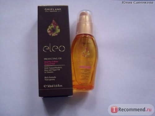 Защитное масло для волос Oriflame Eleo фото