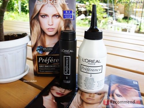 Краска для волос L'Oreal Preference оттенок 8.1 Копенгаген