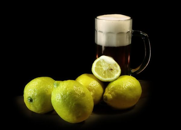 Пиво и лимоны