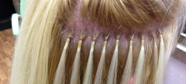 Капсульное наращивание волос на короткие волосы вид