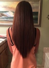 стрижка лисий хвост на длинные волосы 3