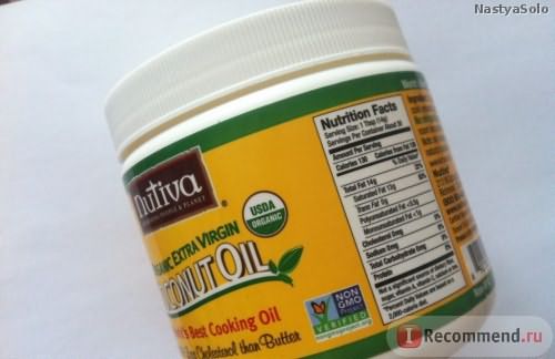 Кокосовое натуральное масло Nutiva Organic Extra Virgin Coconut Oil фото