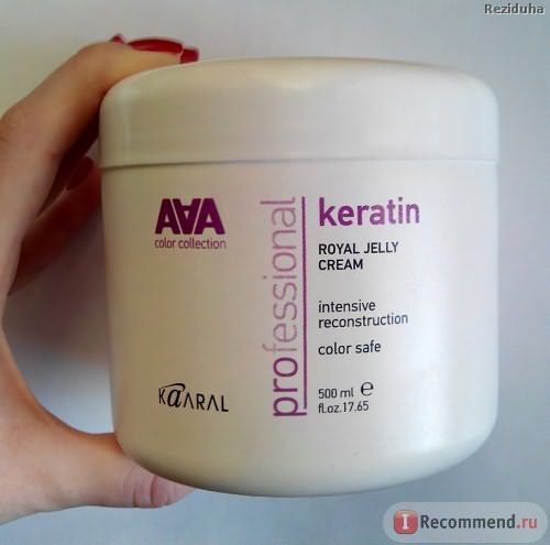 Маска для волос Kaaral Питательная крем-маска для восстановления окрашенных и химически обработанных волос Keratin color Care AAA фото