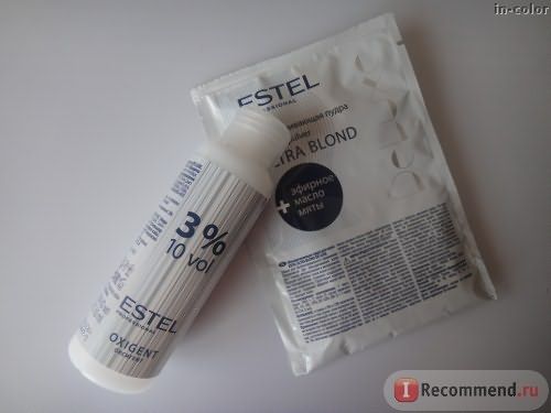 Микрогранулированная пудра для обесцвечивания Estel Ultra Blond DELUXE фото