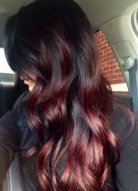 бордовый цвет волос1