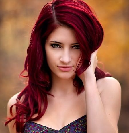 бордовый цвет волос