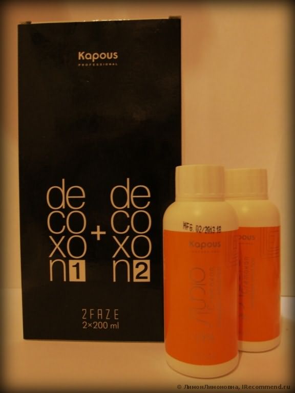 Эмульсия для удаления стойких красок с волос Kapous Decoxon фото