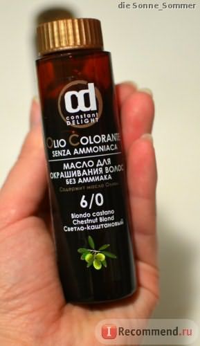 Масло для окрашивания волос Constant DELIGHT Olio Colorante без аммиака фото