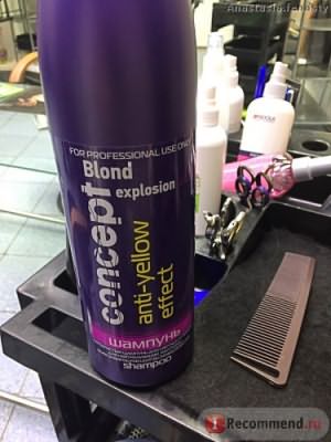Оттеночный шампунь CONCEPT blond для нейтрализации желтизны фото