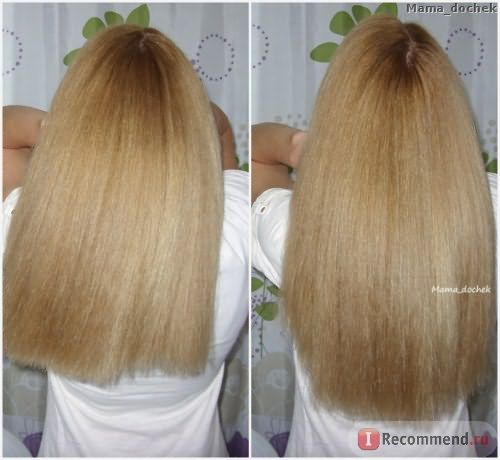 Волосы после применения кондиционера Dove Advanced Hair Series Pure Care Dry Oil
