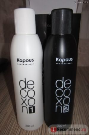 Эмульсия для удаления стойких красок с волос Kapous Decoxon фото