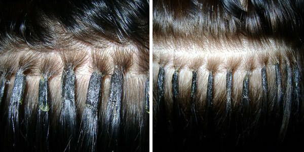 Места соединения волос