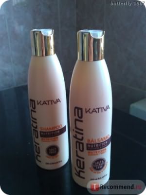 Укрепляющий бальзам- кондиционер для всех типов волос с кератином Kativa 