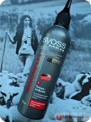 Активатор роста волос SYOSS MEN GROWTH FACTOR Тоник-кофеин для ослабленных и редеющих волос. фото