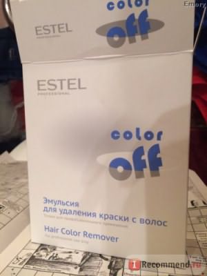 Эмульсия для удаления стойких красок с волос Estel Color Off фото
