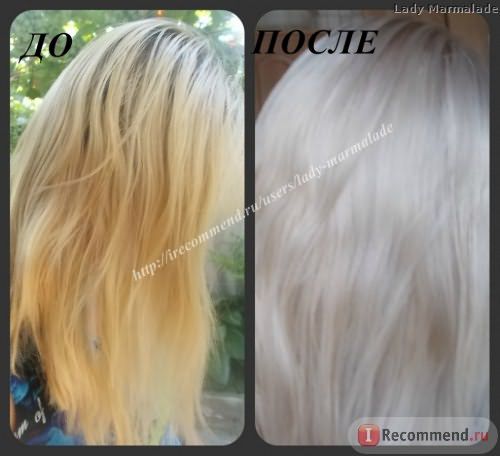 Тонирование волос безаммиачной краской Эстель фото ДО и ПОСЛЕ