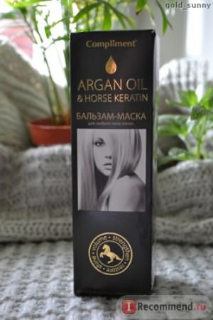 Бальзам-маска Compliment Argan oil & horse keratin фото