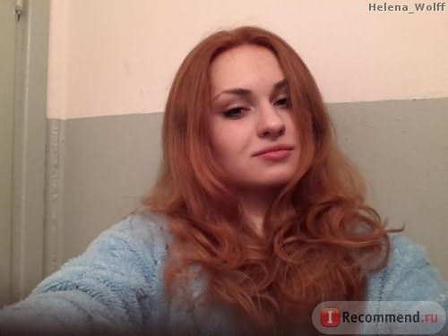 Мой свежепокрашенные рыжие волосы)))